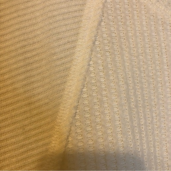 24/7 Maurice’s Womens Soft Wayside Waffle Knot Ecru/Cream Tunic Size Small - Picture 5 of 13